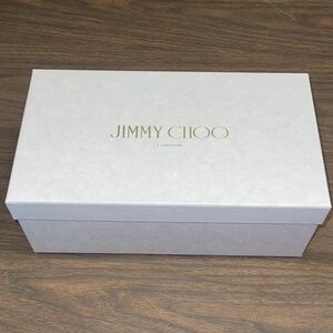 Jimmy Choo Cream Shoe Box with Gold Logo